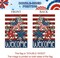Patriotic 4th of July Garden Flag 12.5 x 18 Inch Double Sided Burlap Memorial Day Welcome American Stars and Stripes Yard Flag